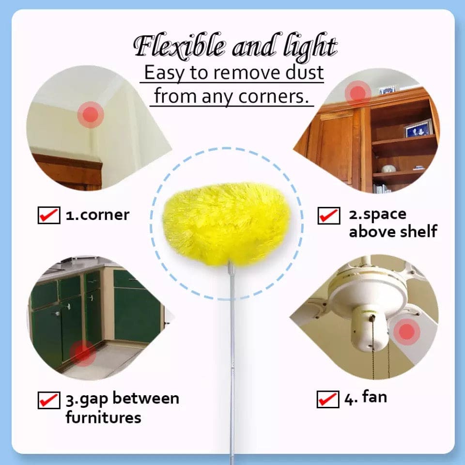 Removable Ceiling Fan Duster, Washable Retractable Clean Brush, Soft Duster Brush, Anti Dusting Brush, Home Cleaning Duster Removable Ceiling Fan Duster, Washable Retractable Clean Brush, Soft Duster Brush, Anti Dusting Brush, Home Cleaning Duster